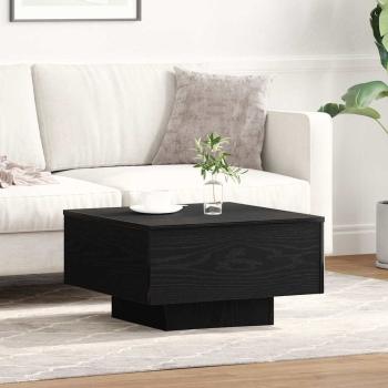 ARDEBO.de - Couchtisch schwarz Eiche 55x55x31 cm Holzwerkstoff