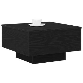 Couchtisch schwarz Eiche 55x55x31 cm Holzwerkstoff