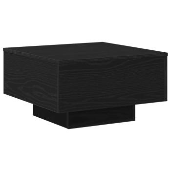 Couchtisch schwarz Eiche 55x55x31 cm Holzwerkstoff