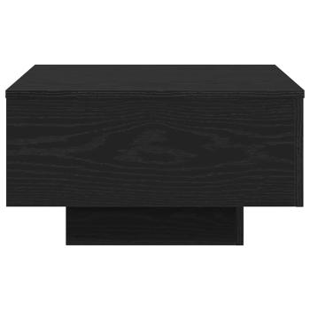 Couchtisch schwarz Eiche 55x55x31 cm Holzwerkstoff