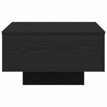 Couchtisch schwarz Eiche 55x55x31 cm Holzwerkstoff