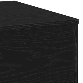 Couchtisch schwarz Eiche 55x55x31 cm Holzwerkstoff