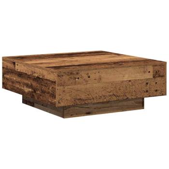 Couchtisch aus altem Holz 80x80x31 cm, aus hochwertigem Holz
