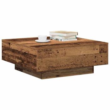 Couchtisch aus altem Holz 80x80x31 cm, aus hochwertigem Holz