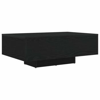 Couchtisch mit LED-Lichtern Schwarz Eiche 85x55x31 cm