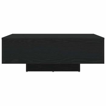 Couchtisch mit LED-Lichtern Schwarz Eiche 85x55x31 cm