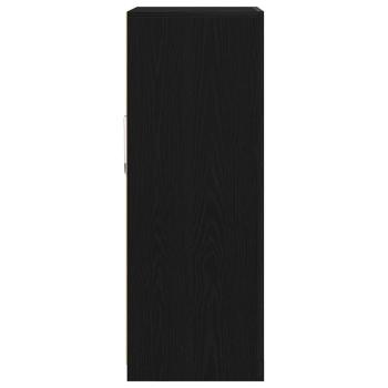 Sideboard mit LED-Lichtern Schwarz Eiche 60,5x37x100 cm