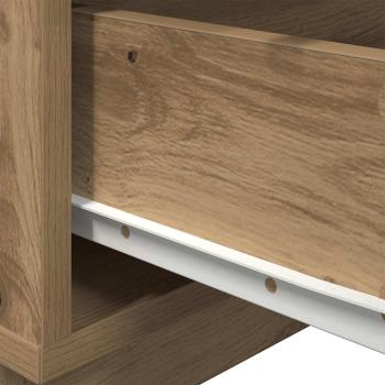 Nachttisch mit LED-Lichtern Artisan Oak 100x36x49 cm