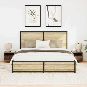 Nachttisch 2 stk. Altholz 40 x 39 x 37 cm Holzwerkstoff