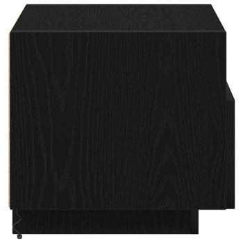 Nachttisch 2 stk. Schwarz Eichen-Optik 40 x 39 x 37 cm
