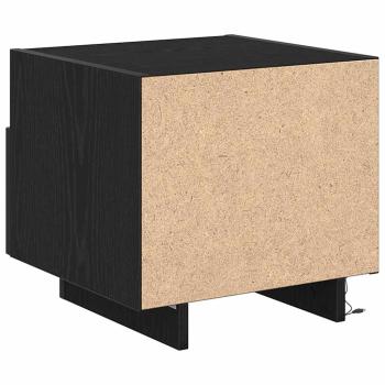 Nachttisch 2 stk. Schwarz Eichen-Optik 40 x 39 x 37 cm