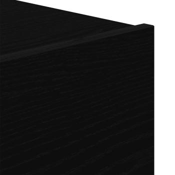 Nachttisch mit LED Wandmontage Schwarze Eiche 50x39x41 cm