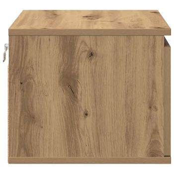 Nachttisch mit LED Wandmontage Artisan Eiche 50x36x30 cm