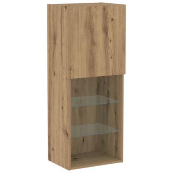 TV-Schrank mit LED-Lichtern Artisan Eiche 40,5x30x102 cm