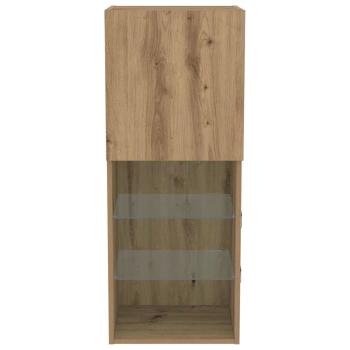 TV-Schrank mit LED-Lichtern Artisan Eiche 40,5x30x102 cm