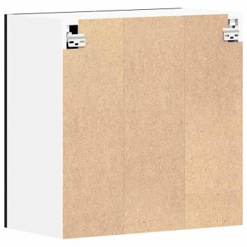 Schwarzer Eichenhängeschrank 60x31x60 cm aus Holzwerkstoff