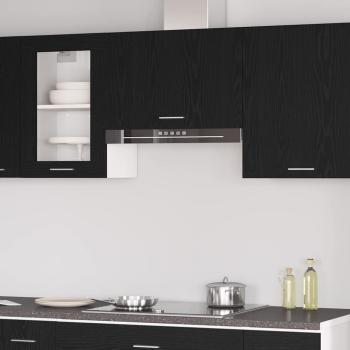 ARDEBO.de - Hängeschrank in Schwarz-Eiche - 60x31x60 cm, Hergestellt aus Holzwerkstoff