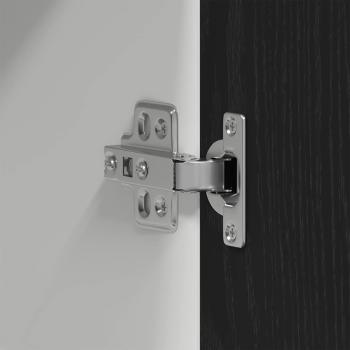 Hängeschrank in Schwarz-Eiche - 60x31x60 cm, Hergestellt aus Holzwerkstoff