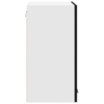 Wandglasvitrine in Schwarz-Eiche - 60x31x60 cm