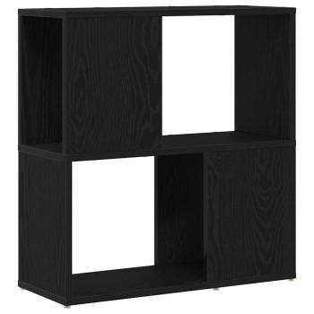 ARDEBO.de - Bücherregal Schwarz Eiche 60x24x63 cm Holzwerkstoff