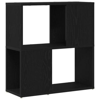 Bücherregal Schwarz Eiche 60x24x63 cm Holzwerkstoff