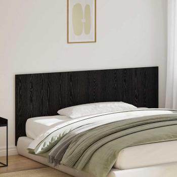 ARDEBO.de - Bettkopfteile Schwarzes Eichenholz 200x1,5x80 cm Spanplatte
