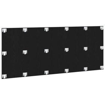 Bettkopfteile Schwarzes Eichenholz 200x1,5x80 cm Spanplatte