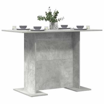 Esstisch Beton Grau 110x60x75 cm Holzwerkstoff