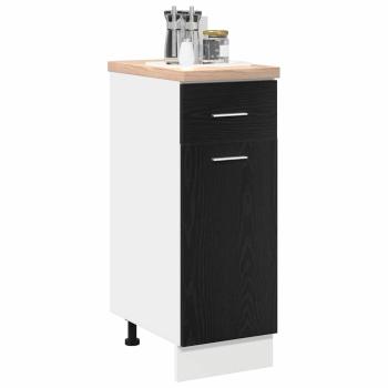 Schwarzer Eichen-Ziehenunterbau-Schrank - 30x46x81.5 cm