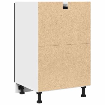 Schwarzer Eiche Schubladenschrank - 50x46x81,5 cm, Hergestellt aus Holzwerkstoff