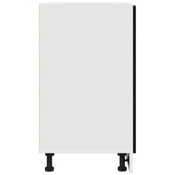 Schwarzer Eiche Schubladenschrank - 50x46x81,5 cm, Hergestellt aus Holzwerkstoff