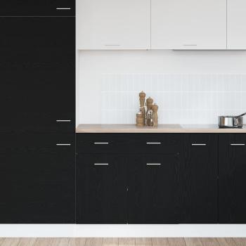 Schrank mit Schublade in Schwarz-Eiche, 80x46x81.5 cm, Hergestellt aus Holzwerkstoff
