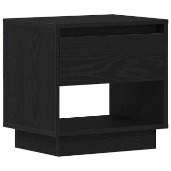 Nachttisch Schwarz Eiche 45x34x48 cm Holzwerkstoff