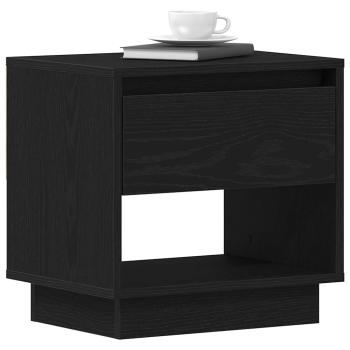 Nachttisch Schwarz Eiche 45x34x48 cm Holzwerkstoff