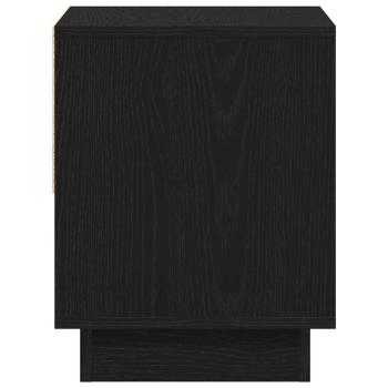 Nachttisch Schwarz Eiche 45x34x48 cm Holzwerkstoff