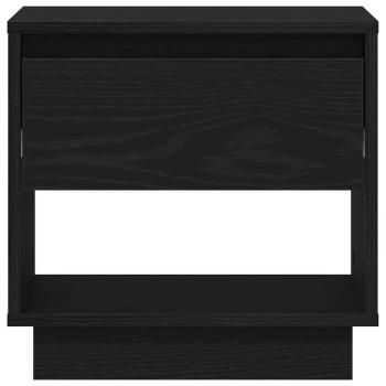 Nachttisch 2 Stück Schwarz Eiche 45x34x49 cm Holzwerkstoff