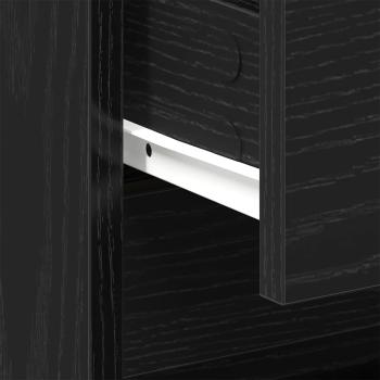 Nachttisch 2 Stück Schwarz Eiche 45x34x44,5 cm Holzwerkstoff