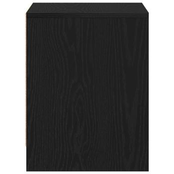 Nachttisch 2 Stück Schwarz Eiche 45x34x44,5 cm Holzwerkstoff