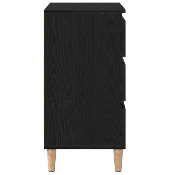 Nachttisch Schwarze Eiche 40x35x70 cm Holzwerkstoff
