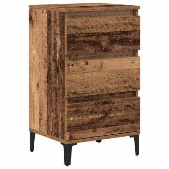 Nachttisch Altholz 40x35x70 cm Werkstoffholz
