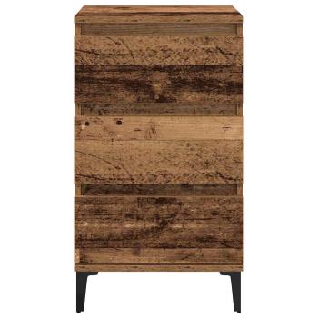 Nachttisch Altholz 40x35x70 cm Werkstoffholz