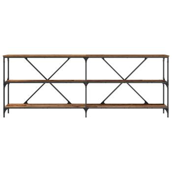 Konsolentisch Alte Holz 200x30x75 cm Ingenieurholz und Stahl