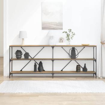 Konsolentisch Artisan Eiche 200x30x75 cm Ingenieurholz & Stahl