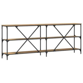 Konsolentisch Artisan Eiche 200x30x75 cm Ingenieurholz & Stahl