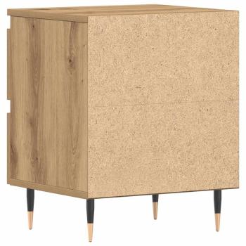 Nachttische 2 Stück Artisan Eiche 40x35x50 cm Holzwerkstoff