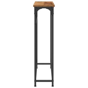 Konsolentisch Alte Eiche 75x19,5x75 cm Holzwerkstoff und Stahl