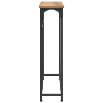 Konsolentisch Artisan Eiche 75x19,5x75 cm aus Holzwerkstoff und Stahl