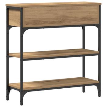 Konsolentisch Artisan Eiche 72,5x25x75 cm Holzwerkstoff & Stahl