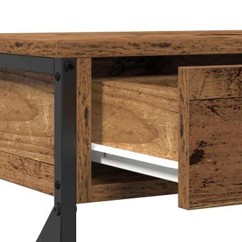 Konsolentisch Alteiche 100x28x75 cm Besteck Holz & Stahl