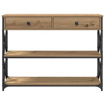 Konsolentisch Artisan Eiche 100x28x75 cm Holzwerkstoff & Stahl